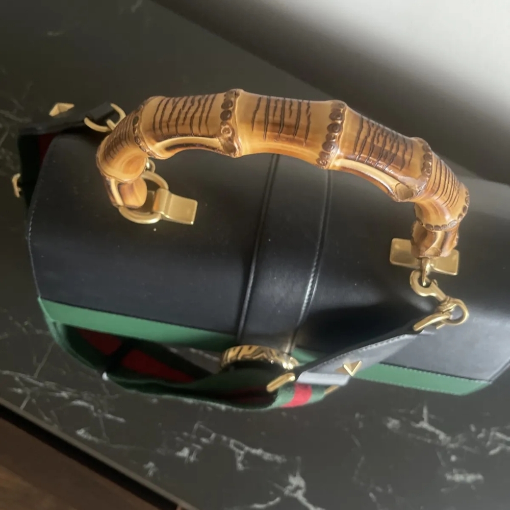 Gucci Dionysus Leather Bamboo Top Handle Bag 4480 - Picture 8 of 14